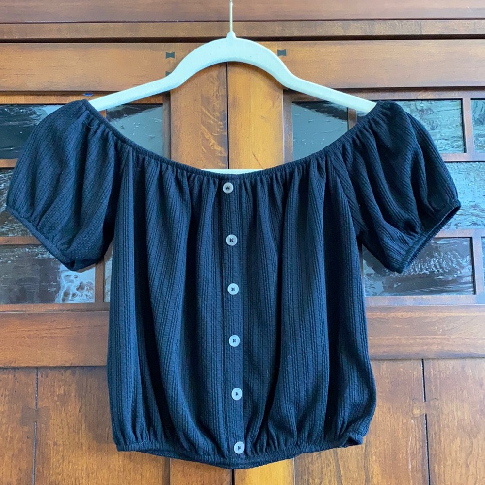 Forever 21 off the shoulder crop top